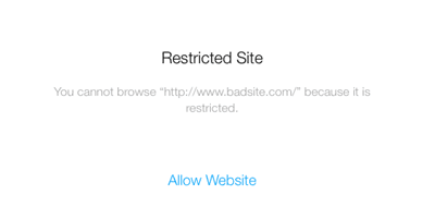 Ristricted website