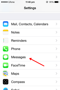 Messages setting iPhone 6