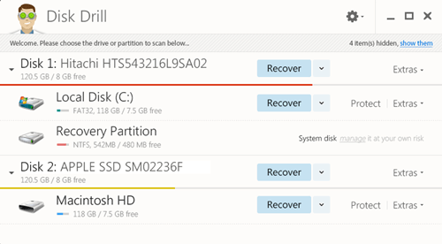 Disk drill data recovery