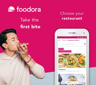 foodora food delivery app