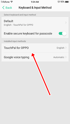 oppo touch pal